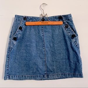 LAUREN RALPH LAUREN DENIM MINI SKIRT